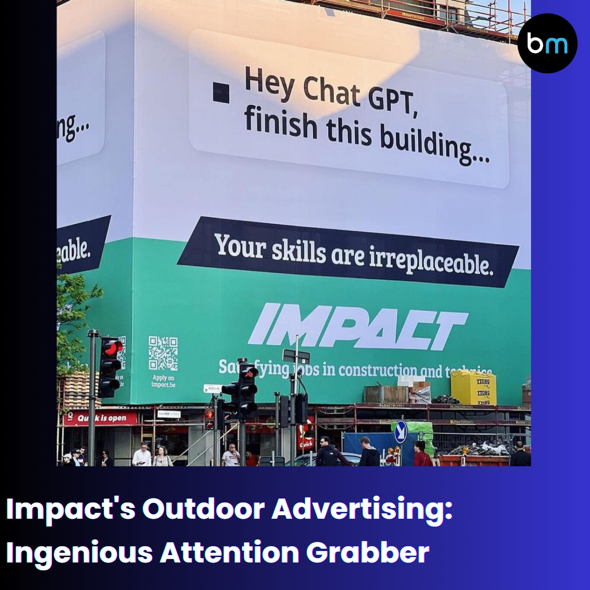 Outdoor advertising has significantly evolved in recent years, and Impact has proven to be a leader in this field. Utilizing billboards, advertising signs, and other forms of OOH (Out of Home) advertising, Impact has skillfully captured public attention in a clever and effective manner.